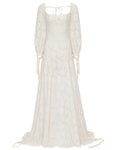 Stevie Ivory Floral Devoré Maxi Dress