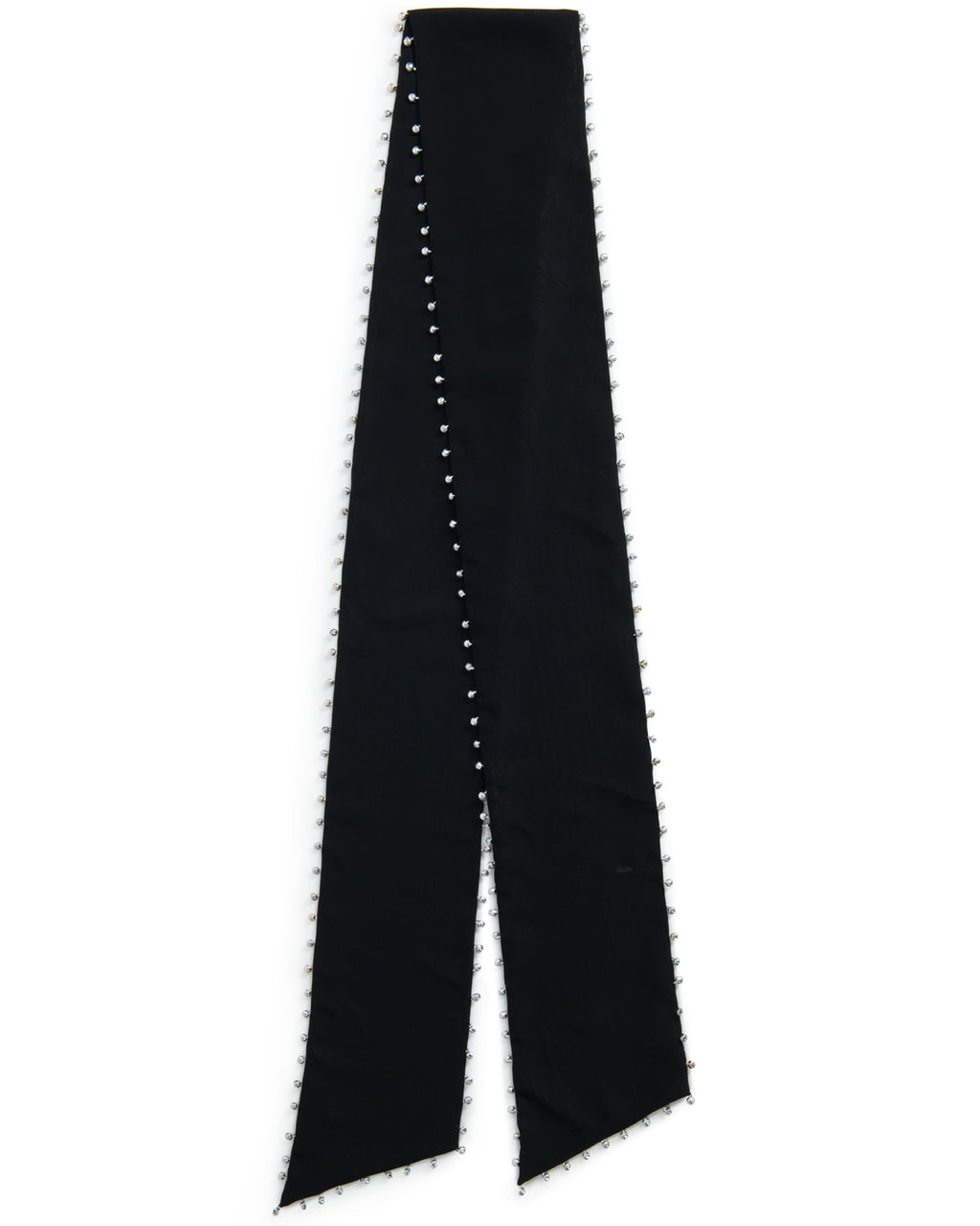 Suzi Black Silk Embellished Scarf