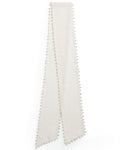 Suzi Ivory Silk Embellished Scarf