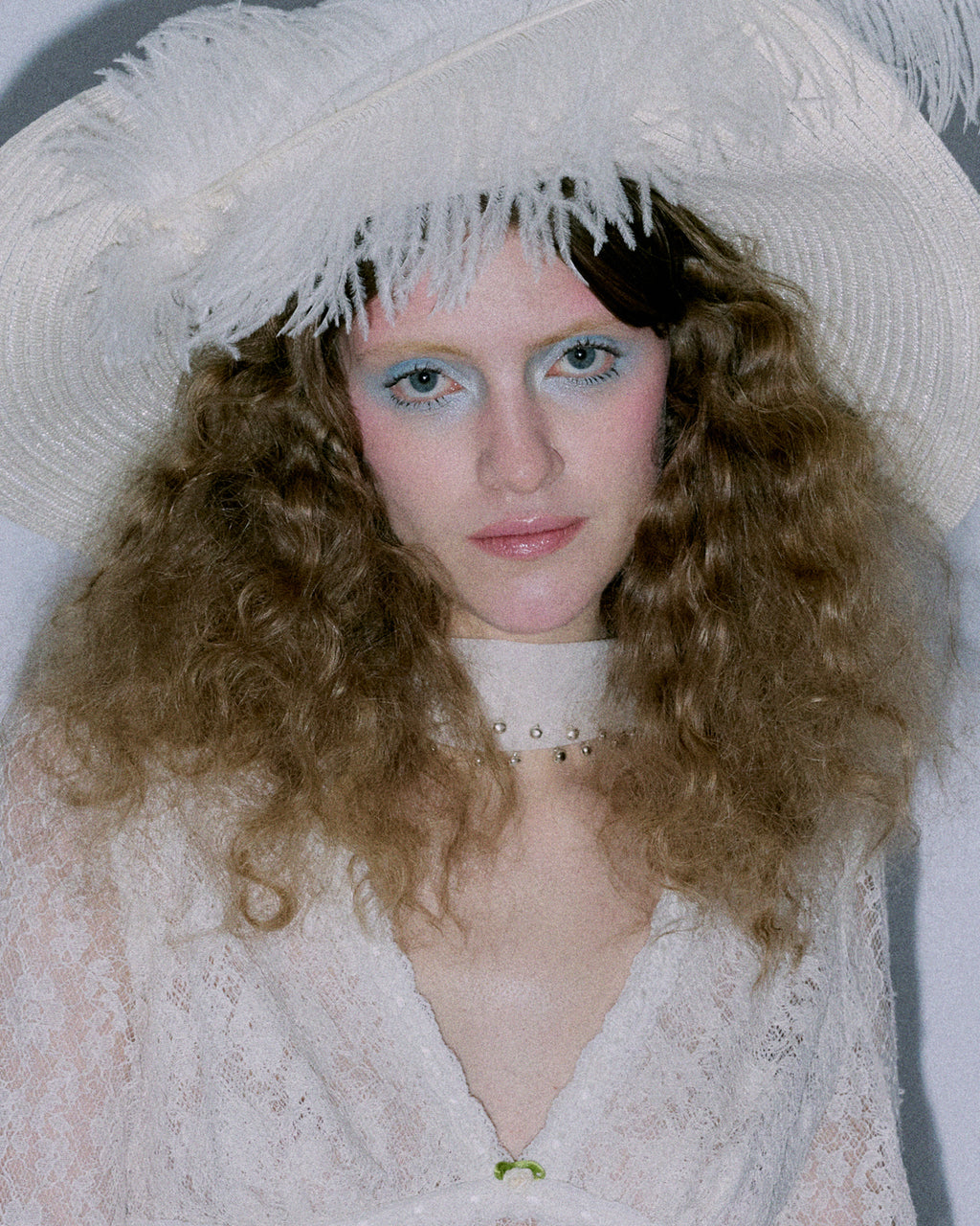 Suzi Ivory Silk Embellished Scarf