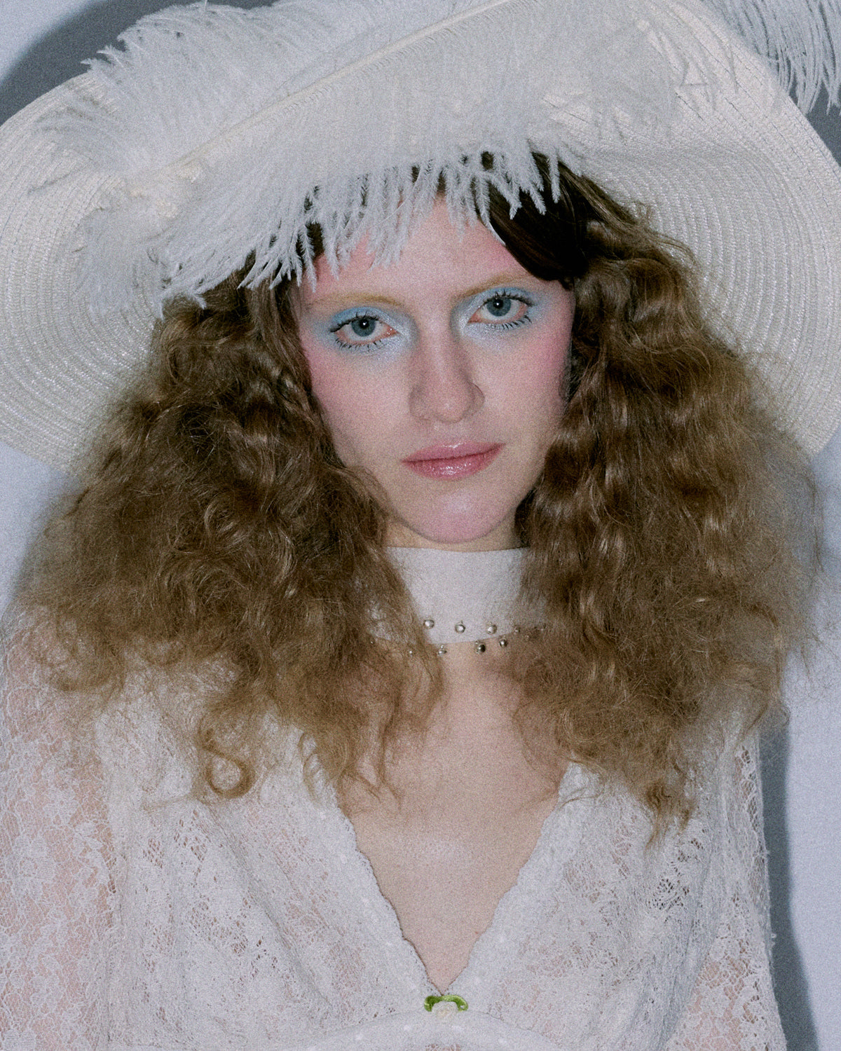 Suzi Ivory Silk Embellished Scarf