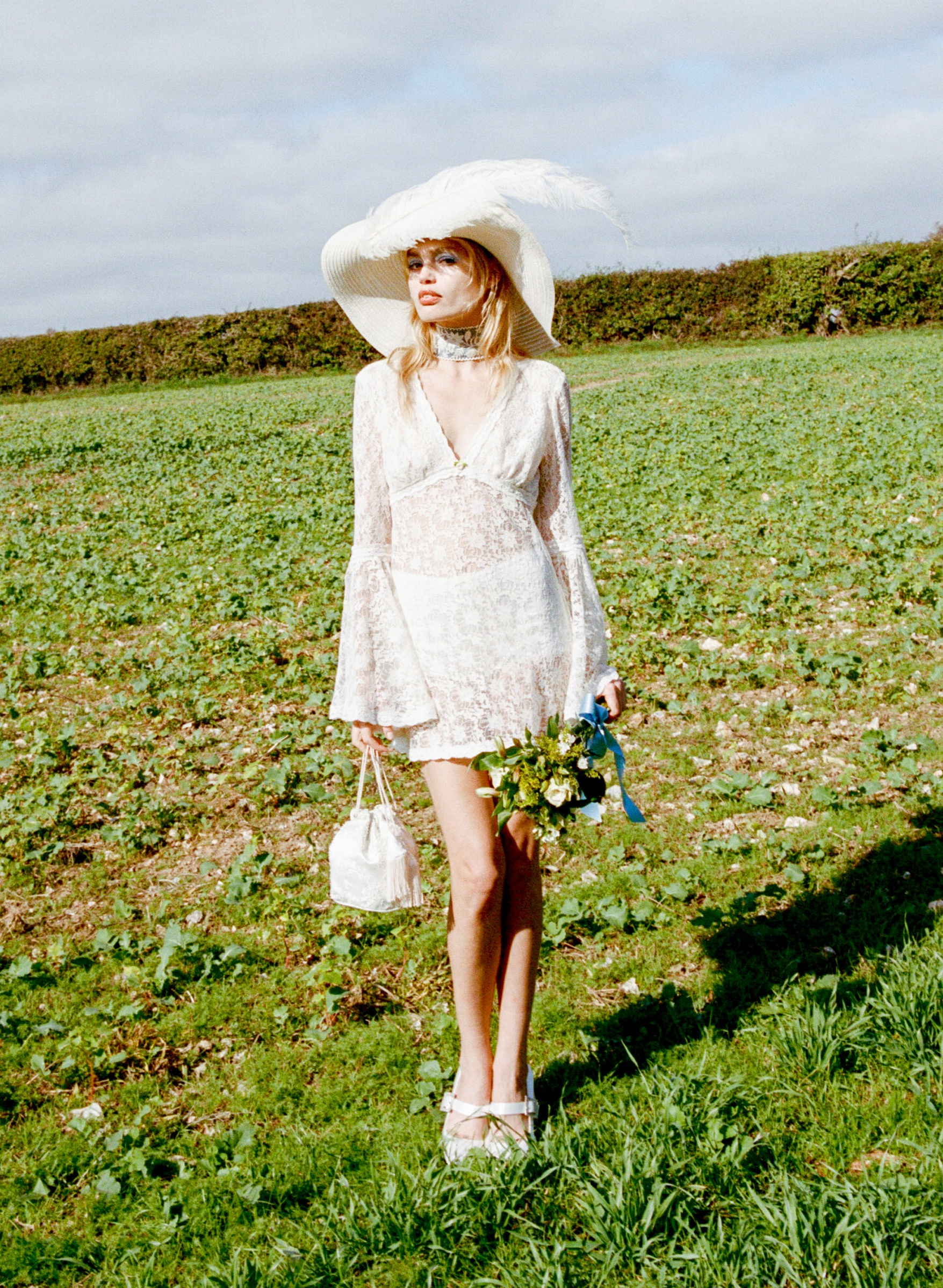 Courtney Lace Bias Cut Mini Dress