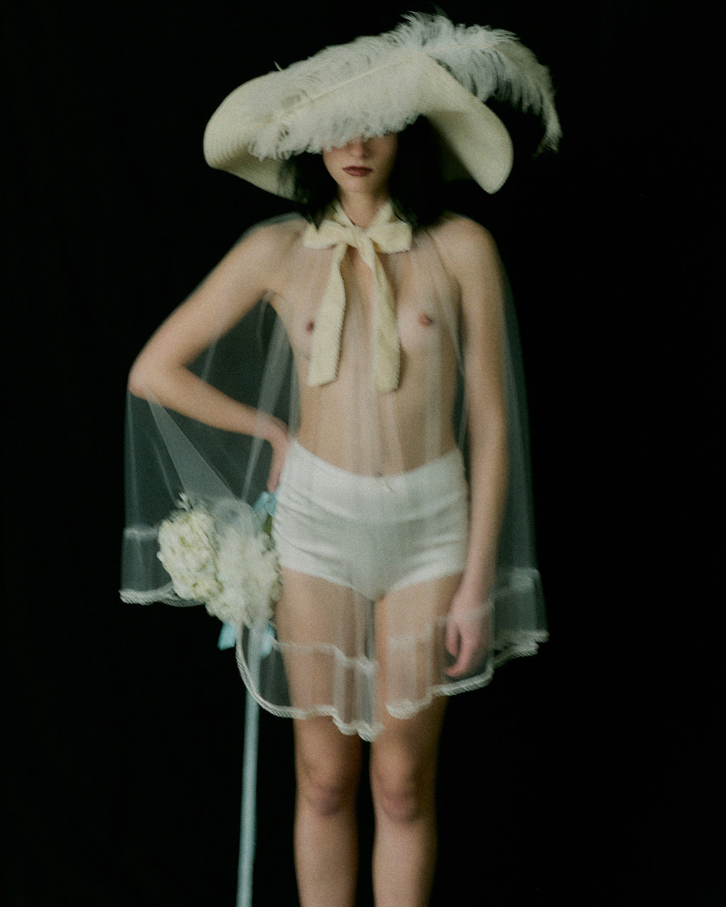 Sheena Ivory High Waist Silk Satin Knickers