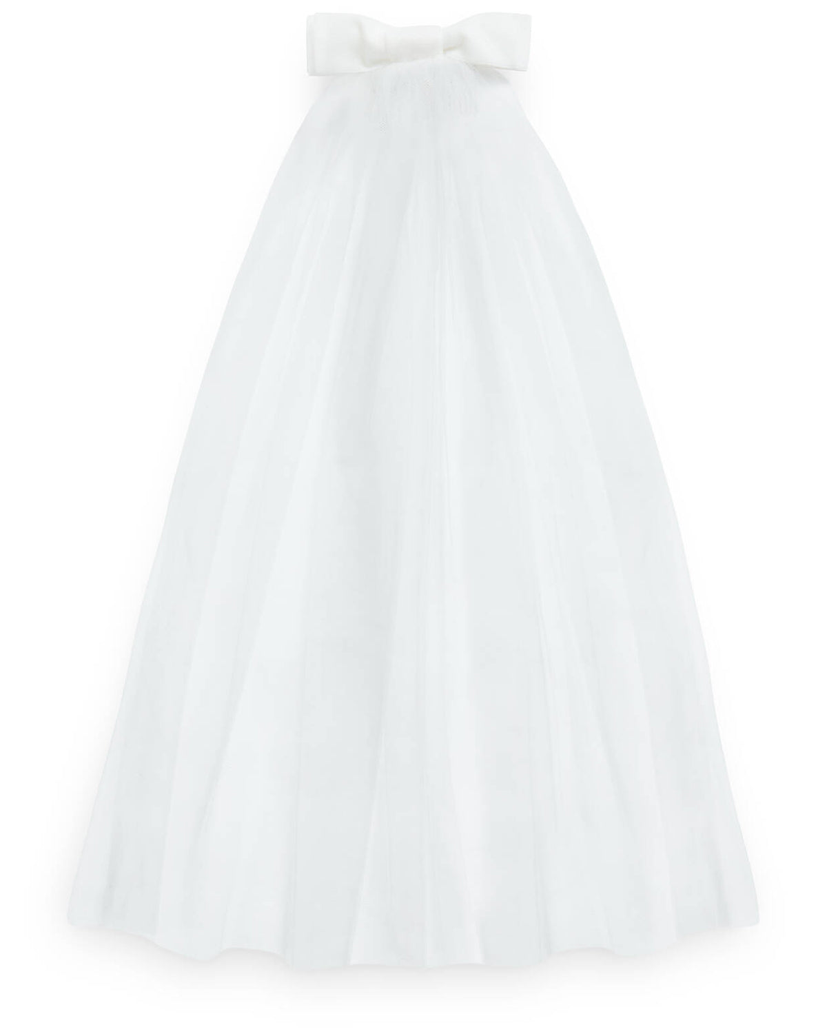 Priscilla Ivory Velvet Bow Veil