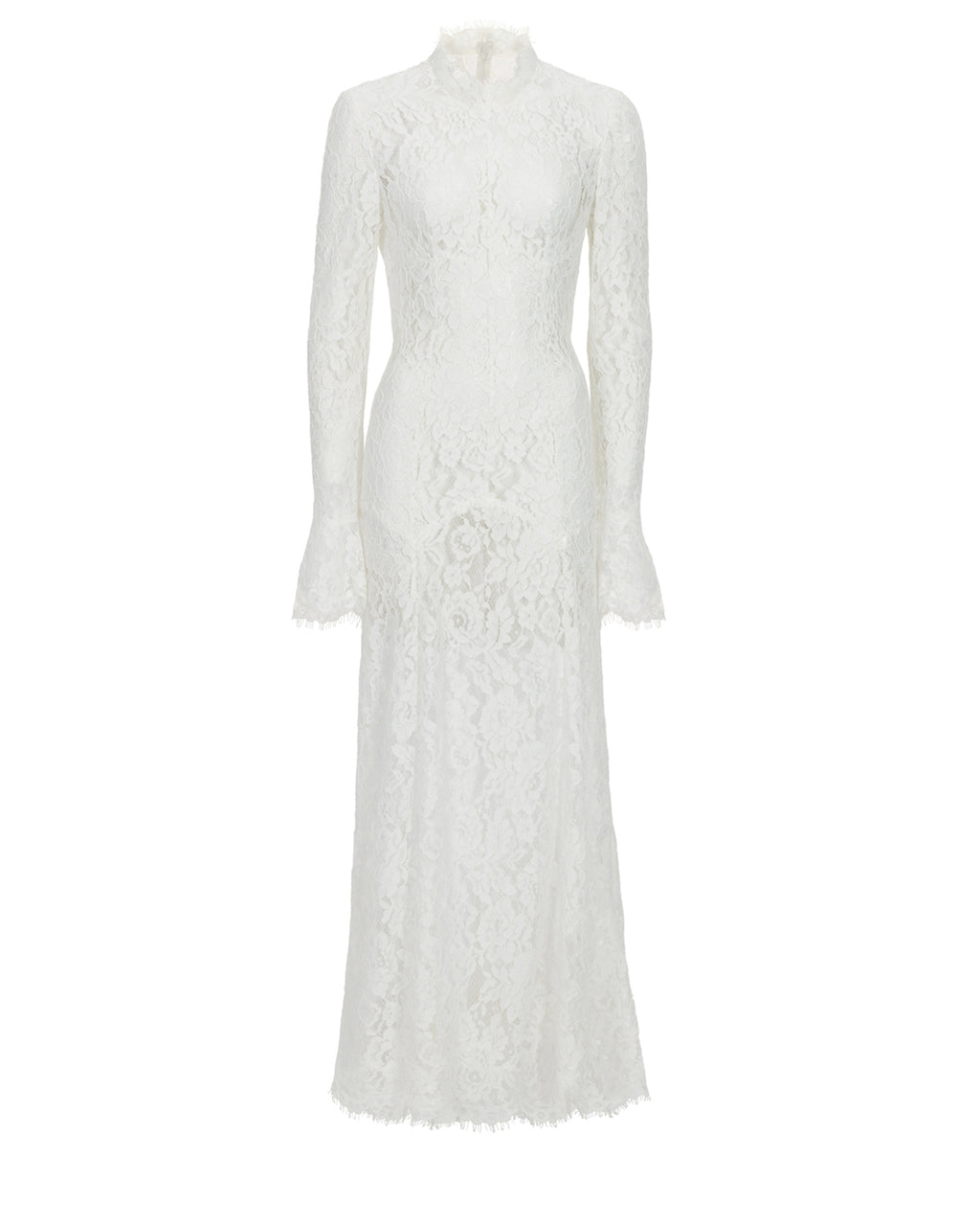 Nico Ivory Lace Panelled Dress