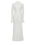 Nico Ivory Lace Panelled Dress