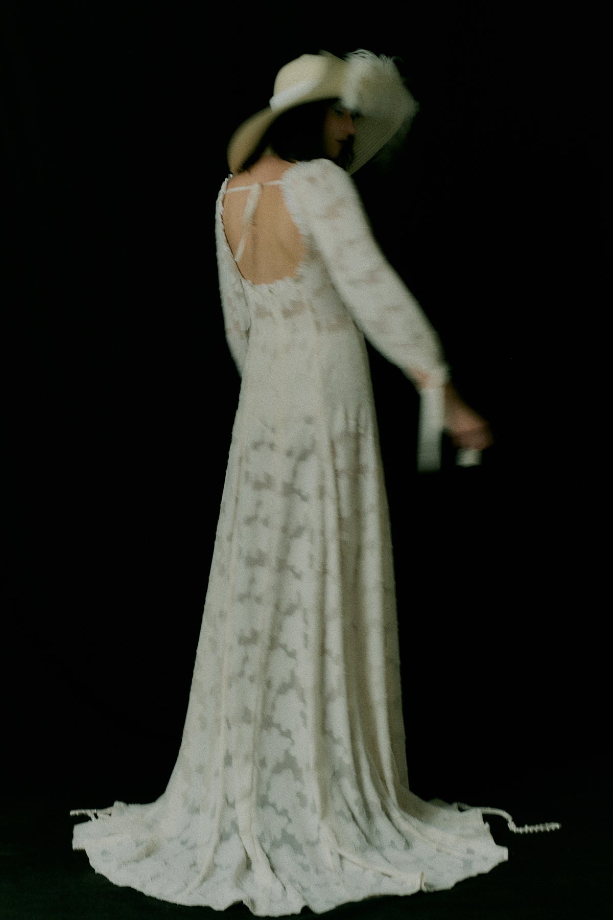 Stevie Ivory Floral Devoré Maxi Dress