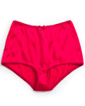 Sheena Red High Waist Silk Satin Knickers